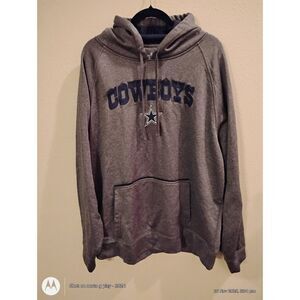 Dallas Cowboys Authentic Gray Hoodie Sweatshirt Men’s 2XL